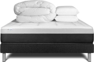 VITALIT Pack Colch&oacute;n Negro Muelles Y Viscoel&aacute;stica 180 X 200