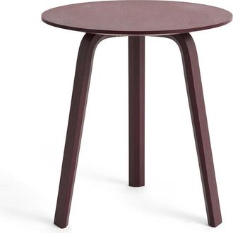 HAY Bella Beistelltisch &Oslash; 45 cm / H 49 cm, dark bordeaux