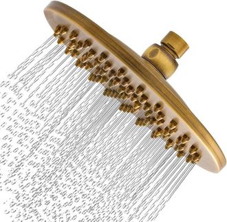 OEM Vintage Retro Bronce Redondo Cabeza De Ducha Lluvia De 8 Pulgadas Alcachofa De Ducha Con Filtro Adecuado Para Ducha Del Ba&ntilde;o Antiguo Lat&oacute;n Estilo Con 