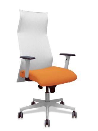 Piqueras y Crespo Silla De Oficina Piqueras Y Crespo 54br65g Blanco Naranja