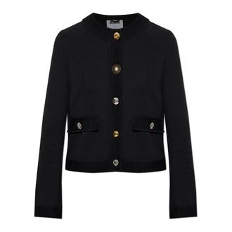 Moschino Cardigans, female, Black, Size: 2XS Smiley Cardigan