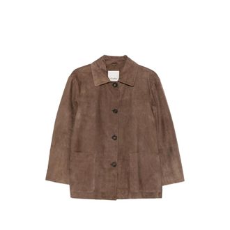 Max Mara Smmastrale Button-fastening Leather Jacket