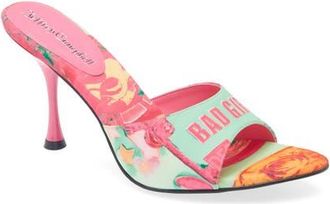 Jeffrey Campbell Agent Slide Sandal in Green Bad Girl Combo at Nordstrom, Size 7.5