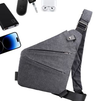 Generic Anti Theft Travel Bag - Waterproof Sling Shoulder Pack Secure Zipper Design, Compact Personal Storage Organizer Accessory, Daily Carry Protection Solu