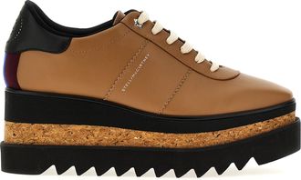 Stella McCartney Brown Polyester Wedge Womens Sandals