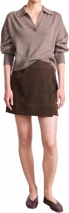 Apiece Apart Mini Skirt In Carob