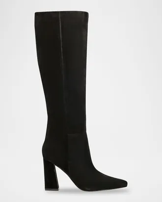 Marc Fisher 80mm Yarli Suede Knee-High Boots