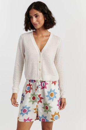 Chinti and Parker Air Pure Cashmere Cardigan in Cream at Nordstrom, Size X-Large
