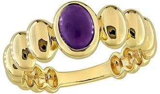 Rina Limor Silver 0.75 Ct. Tw. Amethyst-Africa Puffy Band Ring