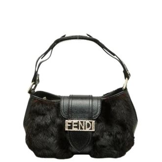 Fendi Pre-owned Vintage Schoudertas - Dames - Pre-owned - Zwart - Maat: ONE Size Leer