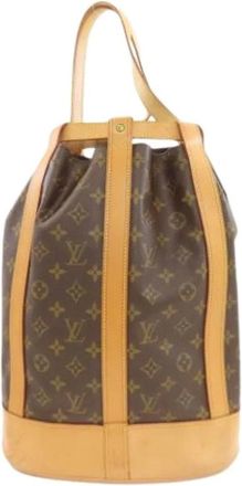 Louis Vuitton Pre-owned Bucket Bags, female, Brown, Size: ONE SIZE Pre-owned Randonnee PM Backpack