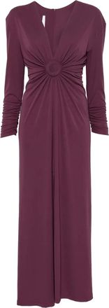 Imperial ring-detail maxi dress - Purple