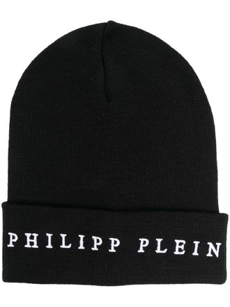 Philipp Plein Berretto con ricamo - Nero