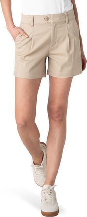Liverpool L.A. Pleated Trouser Shorts in Safari Sand at Nordstrom, Size 12
