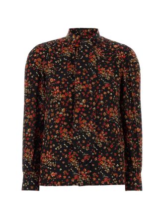Gucci Black Regular Floral Shirt