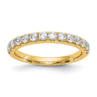 Diamond2Deal 14k Gold Lab Grown Diamond Wedding Band Ring 0.87Ct Clarity- VS Color- D-E