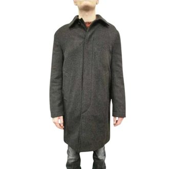 Paul Smith Visgraatjas - Heren - Mantels - Bruin - Maat: L Zijde