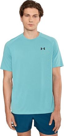 Under Armour UA Tech 2.0 Short Sleeve T-Shirts Mens T Shirt Blue Haze/Black : XL, Polyester