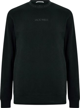 Jack Wills Heren Sweatshirt met ronde hals (Zwart)