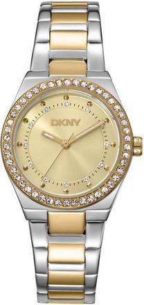 DKNY Essential Glitz Bracelet Watch, 30mm in Champagne at Nordstrom
