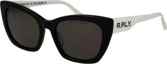 Replay Plastic Frame Zonnebril met UV-bescherming - Dames - Zonnebrillen - Zwart - ONE Size - Accessoires