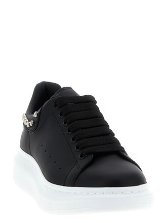 Alexander McQueen Mens Black Calfskin Chunky Sneakers