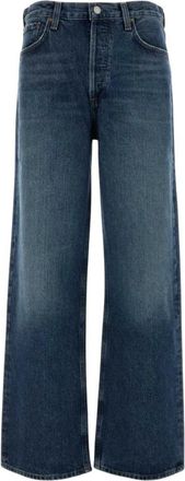 A Gold E Low-Slung Baggy Jean - Dames - Loose Fit Jeans - Blauw - W27 - Katoen - Jeans