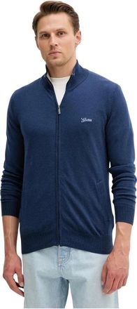 Guess Truien & Vesten, Heren, Blauw, S, Wol, Darrell Cardigan