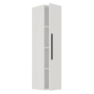 VCM Wooden wall shelf folding cabinet Arila XL in White