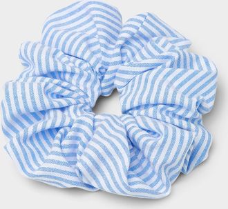 Simons Womens Large parasol-stripe scrunchie
