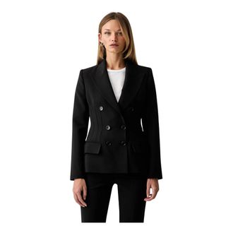 Elisabetta Franchi Blazer Doppiopetto Strutturato - - Jackets - Donna - Nero - S