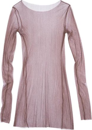 Cortana Cisne Tulle Top - Dames - Longsleeves - Rood - M - Nylon - Tops
