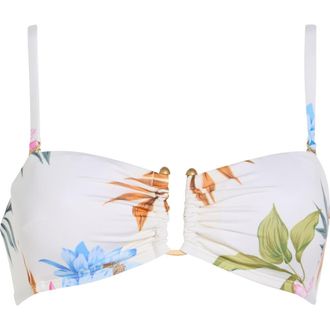 Vitamin A Astrid Bandeau Bikini Top in White at Nordstrom Rack, Size X-Small