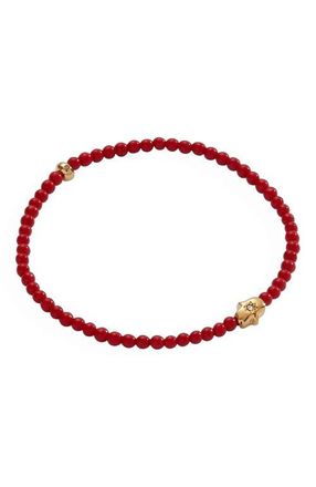 Alex and Ani Hamsa Coral Mini Stretch Bracelet at Nordstrom