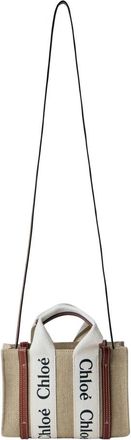 Chlo&eacute; Mini Woody Tote Bag - Dames - Schoudertassen - Beige - ONE Size - Tassen