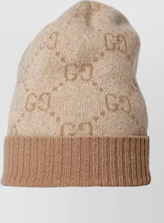 Gucci nuancie hat ribbed trim turn up brim