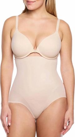 Naomi & Nicole Luxe Shaping High-Waist Shaping Brief In Beige
