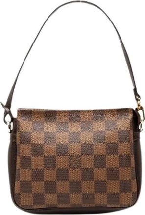 Louis Vuitton Pre-owned Trousse Pochette - Dames - Vintage Schoudertas - Bruin - ONE Size - Leer - Vintage