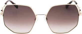 Marc Jacobs Womens Marc Jacobs Havana Leg Ends Gold Sunglasses - Size: ONE size