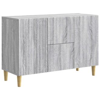 vidaXL Aparador Gris Sonoma 89 X 34,5 X 60 Cm Madera De Ingenier&iacute;a Vidaxl