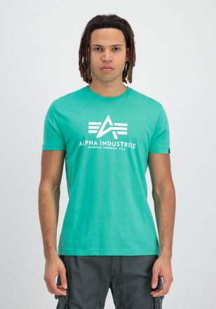 Alpha Industries T-Shirt ALPHA INDUSTRIES Basic T-Shirt BL, Herren, Gr. S, gr&uuml;n (atomic gr&uuml;n), Obermaterial: 100% Baumwolle, Shirts T-Shirt