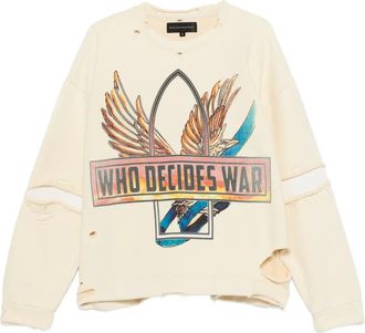 Who Decides War by Ev Bravado Felpa Ribbon Tour con effetto vissuto - Giallo