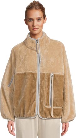 UGG Womens Marlene Sherpa Jacket Ii Coat, Sandstone/Ice Jam, XS