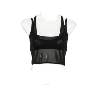 Gucci Sheer-panel Racerback Top