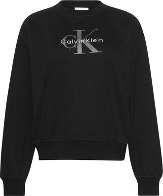 Calvin Klein Dames/Dames Katoenen Regular Sweatshirt (Zwart)