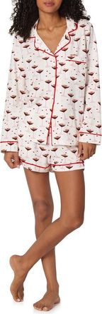 Bedhead Pajamas Espresso Print Short Pajamas in Espresso Kisses at Nordstrom, Size X-Large