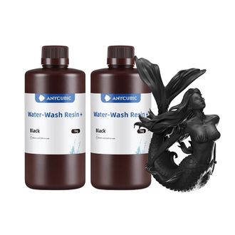 OEM Resina Lavable Con Agua, Tiempo De Exposici&oacute;n R&aacute;pido, F&aacute;cil Limpieza Por Parte Del Usuario, Color Negro, 2 Kg
