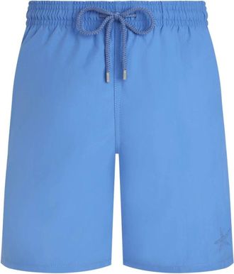 Vilebrequin Okoa Water-reactive Starlettes Lange Zwemshorts - Heren - Badkleding - Blauw - Maat: 3XL Polyamide