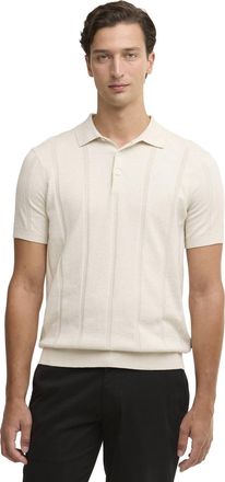 Barbour Polo Barbour cr&egrave;me normale fit strepen 3 knoopjes