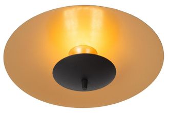 Lucide L&aacute;mpara de techo de acero con 1 led integrado, negro